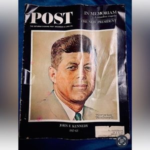 John F. Kennedy December 1963 Memorial Issue Saturday Evening Posted Magazine